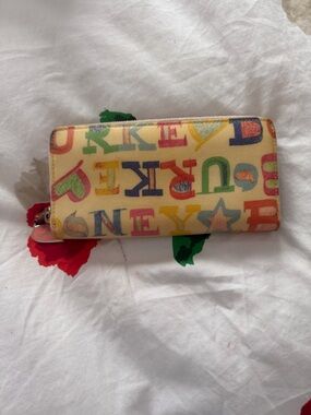 Dooney & Bourke Multicolor Logo Heart Charm Wallet